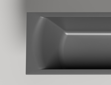 Ванна из литьевго мрамора Salini CASCATA 104813G 170х70 встраиваемая прямоугольная с ножками